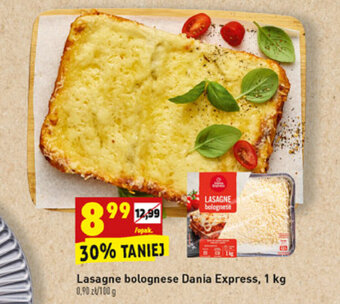 Biedronka Lasagne bolognese Dania Express 1kg oferta