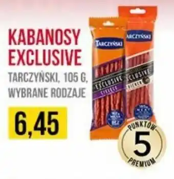 Delikatesy Ribena Tarczyński, kabanosy exclusive, 105g, wybrane rodzaje oferta