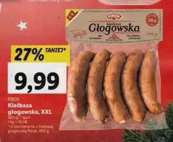 Lidl PIKOK Kiełbasa głogowska, XXL oferta