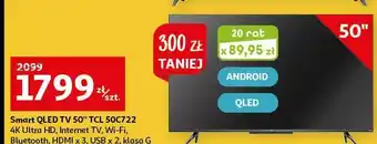 Auchan Telewizor qled 50'' 50c722 tcl oferta