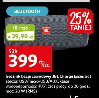 Auchan Głośnik bezprzewodowy charge essential jbl oferta