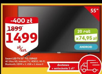 Auchan Telewizor 55" 55p615 tcl oferta
