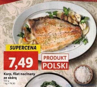 Lidl Karp, filet nacinany ze skórą oferta