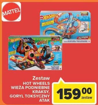 Carrefour Market Zestaw wieża podniebne kraksy gjm76 hot wheels oferta
