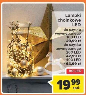 Carrefour Market Lampki choinkowe 80 led oferta