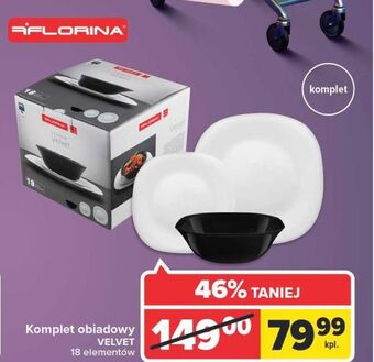 Carrefour Market Komplet obiadowy velvet florina (florentyna) oferta