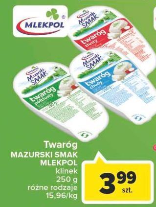 Carrefour Market Twaróg chudy mazurski smak oferta