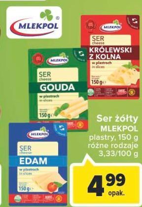 Carrefour Market Ser gouda - plastry mlekpol oferta