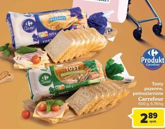 Carrefour Market Chleb tostowy pełnoziarnisty carrefour oferta