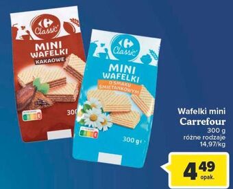 Carrefour Market Mini wafelki kakaowe carrefour classic oferta