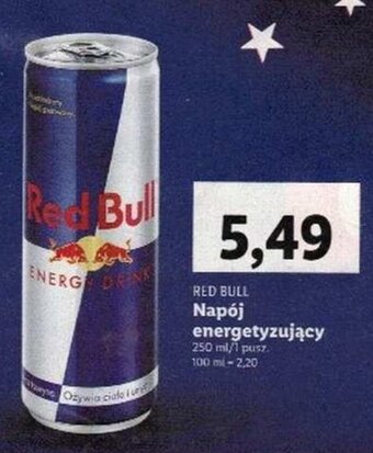Lidl Red Bull Napój energetyczny oferta