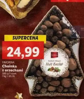 Lidl Favorina Choinka z orzechami oferta