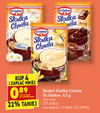 Biedronka Budyń Słodka Chwila Dr. Oetker 4x 43g oferta