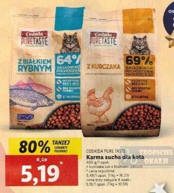 Lidl Coshida Pure Taste Karma sucha dla kota oferta