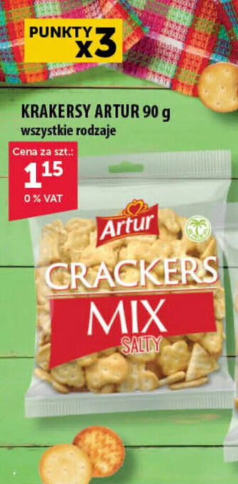 Eurocash Artur krakersy 90g solone oferta