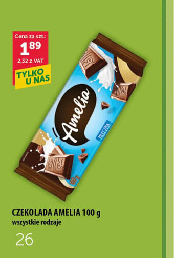 Eurocash Amelia czekolada 100g oferta