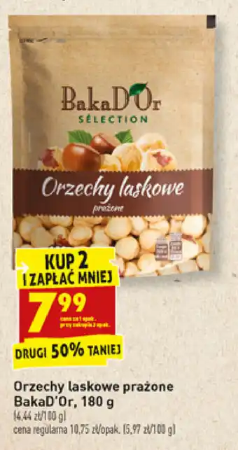 Biedronka Orzechy laskowe prażone BakaD'Or 2x 180g oferta