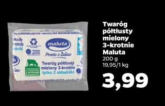 Netto Twaróg półtłusty mielony 3-krotnie maluta oferta