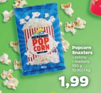 Netto Snaxters Popcorn solony, maślany 100 g oferta