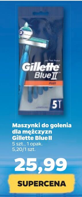 Maszynki do golenia dla mężczyzn gillette blue ii
