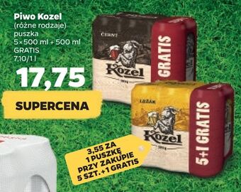 Netto Kozel Piwo różne rodzaje 5 x 500 ml + 500 ml Gratis oferta
