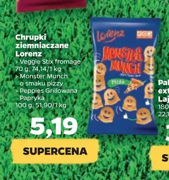 Netto Lorenz Chrupki ziemniaczane Veffie Stix fromage 70 g oferta