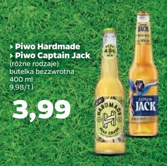 Netto Hardmade, Captain Jack Piwo różne rodzaje butelka bezzwrotna 400 ml oferta