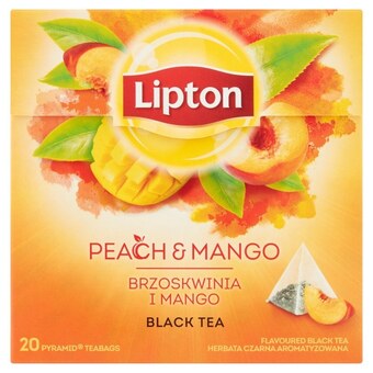 Odido Lipton herbata czarna aromatyzowana brzoskwinia i mango 36 g (20 torebek) oferta