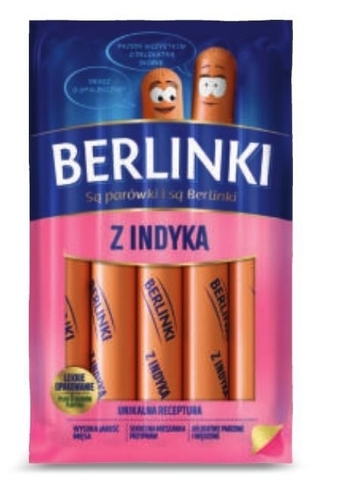 Odido Berlinki parówki z indyka 250g oferta