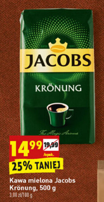 Biedronka Kawa mielona Jacobs Kronung 500g oferta