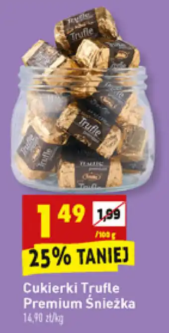 Biedronka Cukierki Trufle Premium Śnieżka 100g oferta