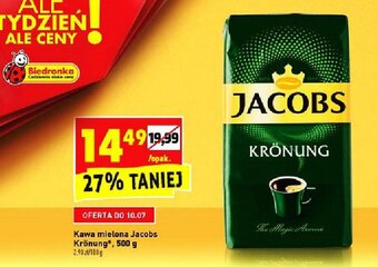 Biedronka Kawa mielona Jacobs Krönung 500g oferta