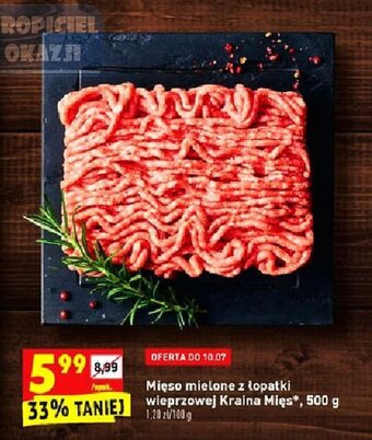 Biedronka Mięso mielone z łopatki wieprzowej 500g oferta