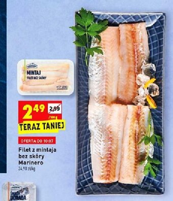 Biedronka Filet z mintaja bez skóry Marinero 100g oferta