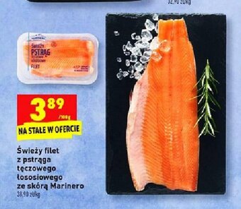 Biedronka Świeży filet z pstrąga tęczowego łososiowego ze skórą Marinero 100g oferta