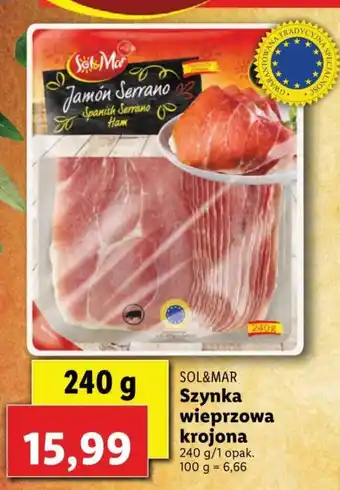 Lidl Szynka wieprzowa krojona 240g oferta