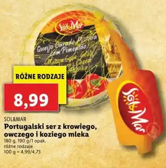 Lidl Portugalski ser z krowiego, owczego i koziego mleka 180g oferta