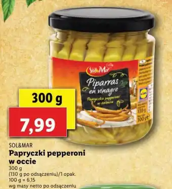 Lidl Papryczki pepperoni w occie 300g oferta