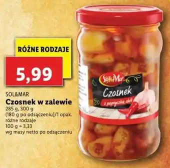 Lidl Czosnek w zalewie 285-300g oferta