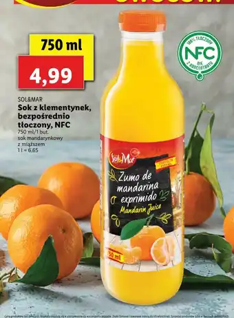 Lidl Sok z klementynek 750ml oferta