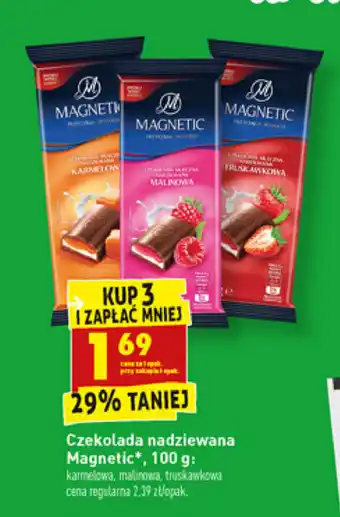 Biedronka Czekolada nadziewana Magnetic 3x 100g oferta