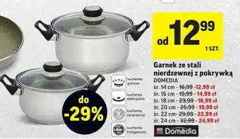 Intermarche Garnek ze stali nierdzewnej z pokrywką oferta