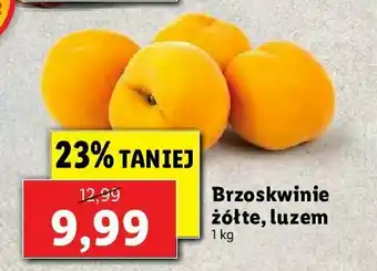 Lidl Brzoskwinie żółte 1 KG oferta