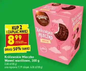 Biedronka Królewskie Mleczko Wawel waniliowe 2x 300g oferta