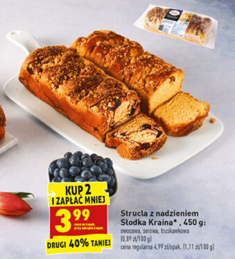 Biedronka Strucla z nadzieniem Słodka Kraina 2x 450g oferta