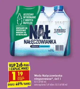 Biedronka Woda Nałęczowianka niegazowana 2x 6l oferta