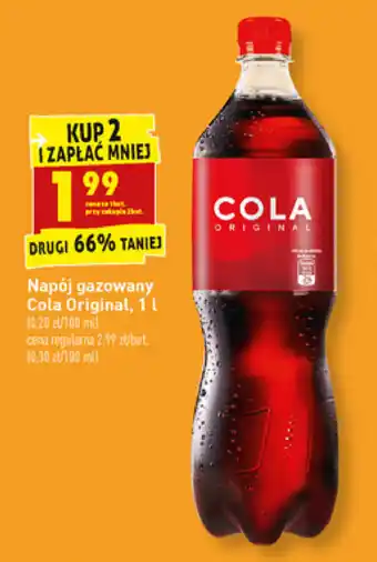 Biedronka napój gazowany Cola Original 2x 1l oferta