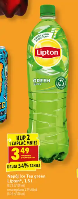 Biedronka Napój Ice Tea green Lipton 2x 1,5l oferta