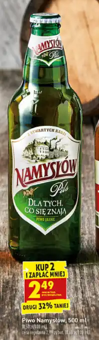 Biedronka Piwo Namysłów 2x 500ml oferta