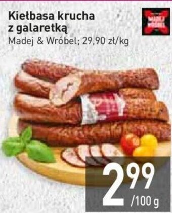 Stokrotka Madej&Wróbel kiełbasa krucha z galaretką 100g oferta